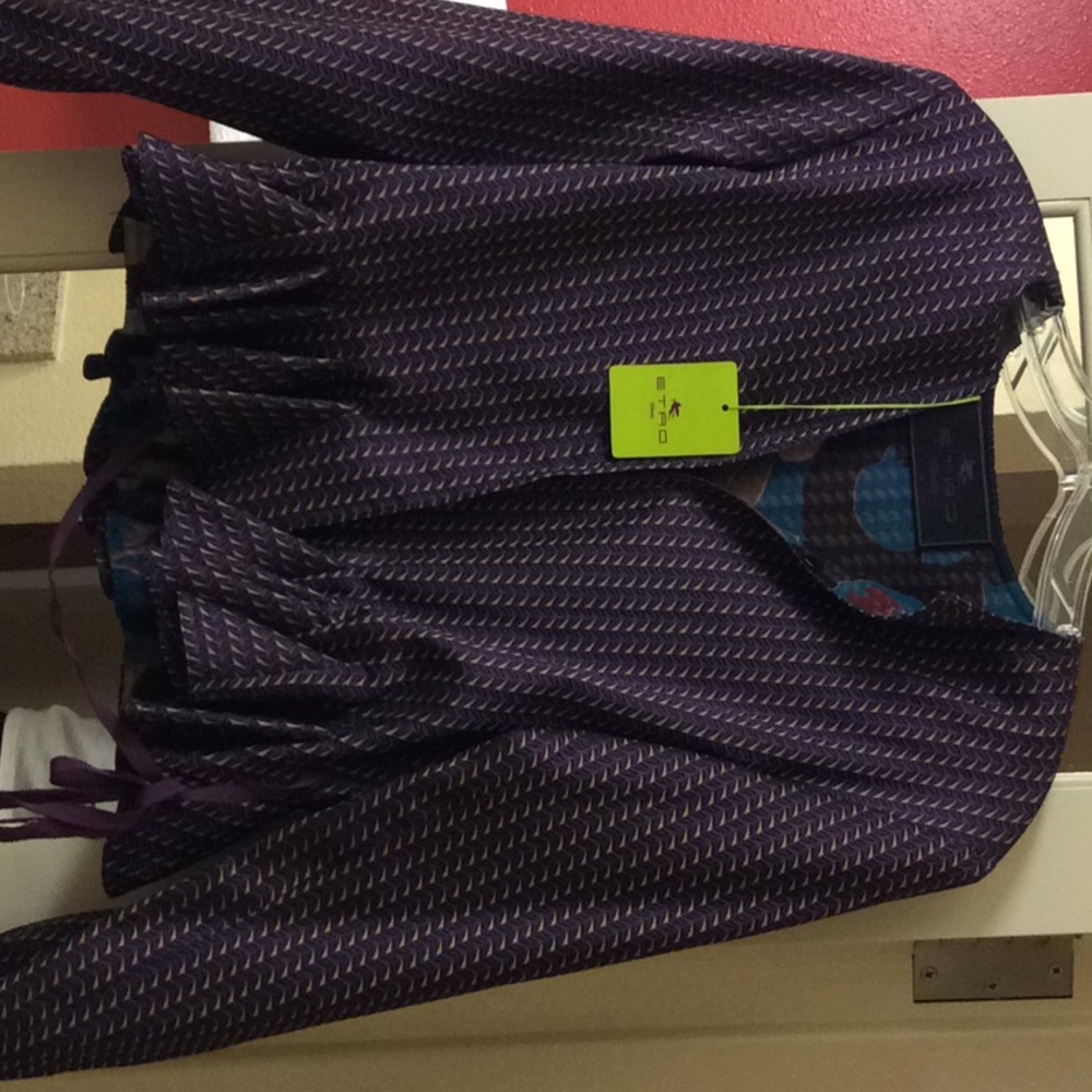 ETRO silk peplum jacket NWT $2460 size 4